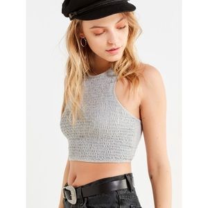 NWT Urban Outfitters Smocked Crop Top